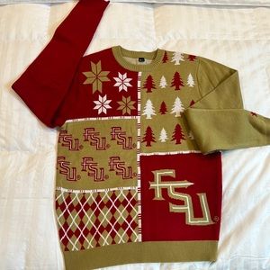 FSU Florida State Ugly Christmas Xmas sweater